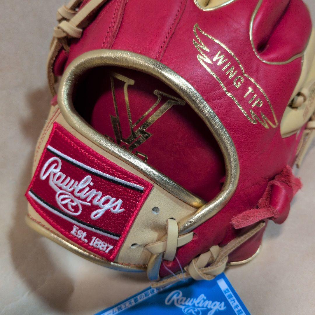 ローリングス:左投げ:大人用:軟式用グラブ:11.75インチ:色:スカーレット他