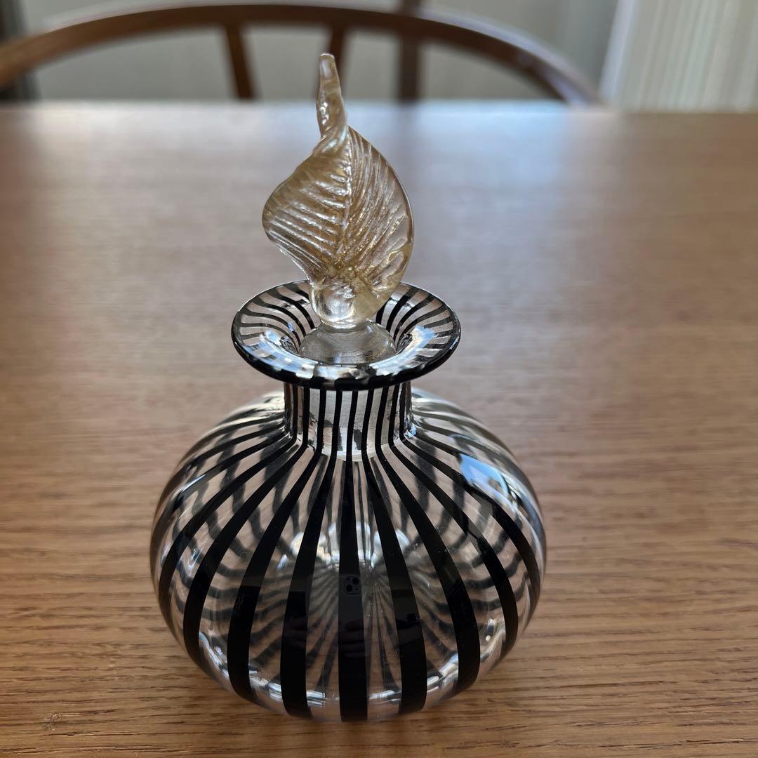 ベネチアンガラス　ムラーノ　ヴィンテージ　香水瓶　パフュームボトル