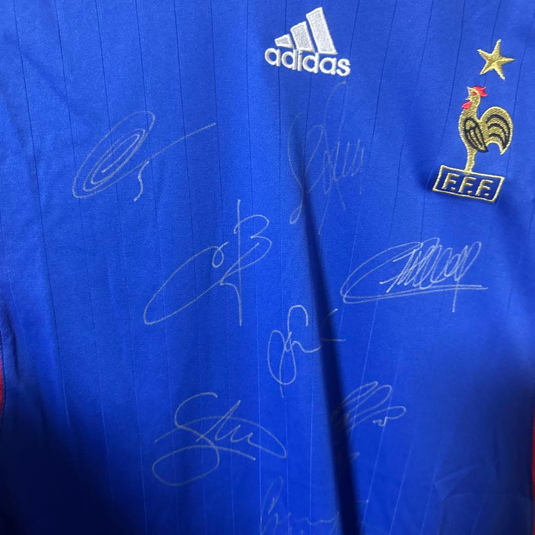 新品超レア2006年フランス代表ホームユニフォーム半袖シャツサイン入り鑑定書付き
