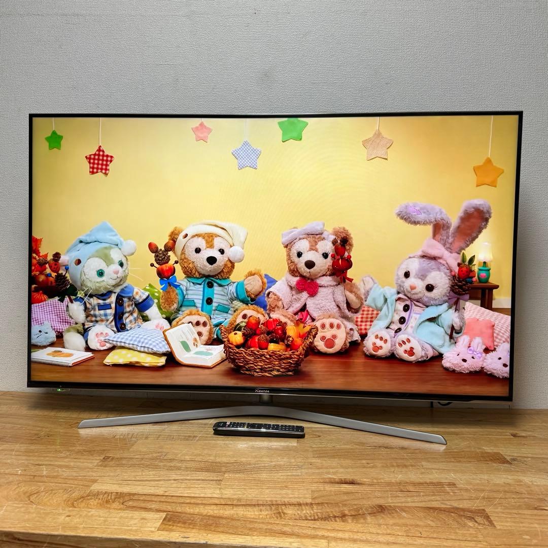 ハイセンス 55V型 4Kチューナー搭載 液晶テレビ 55U7E 動画アプリ○
