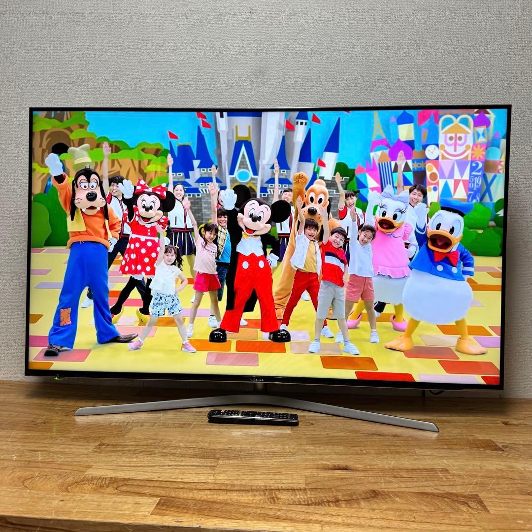 ハイセンス 55V型 4Kチューナー搭載 液晶テレビ 55U7E 動画アプリ○