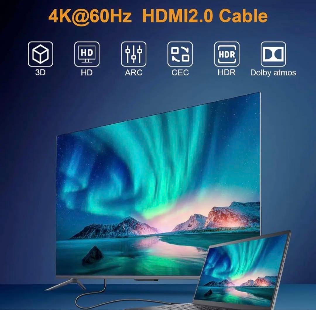 VEECOH 4K HDMIケーブル 　2m 2本パック 超高速