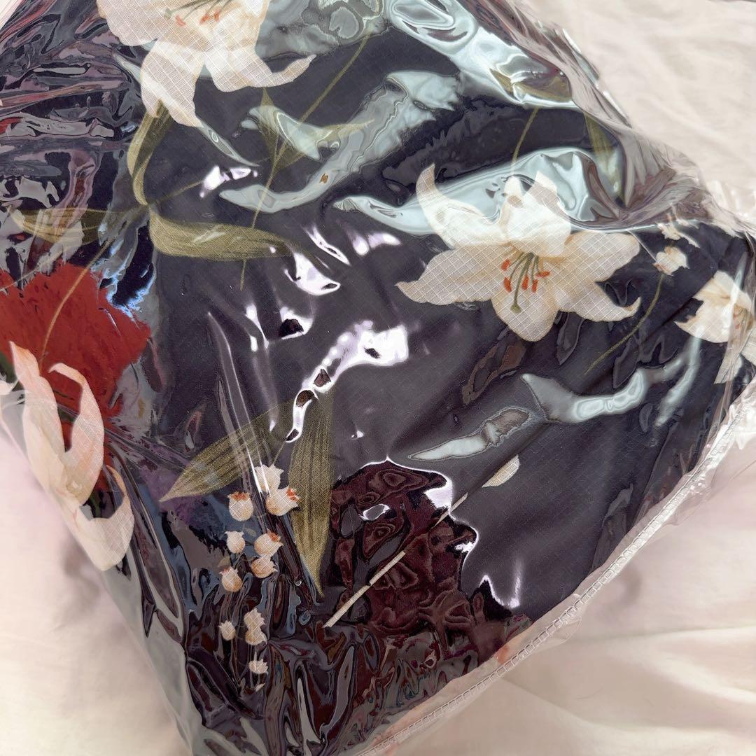 花柄　百合　すずらん　ネイビー浴衣　帯　草履　セット