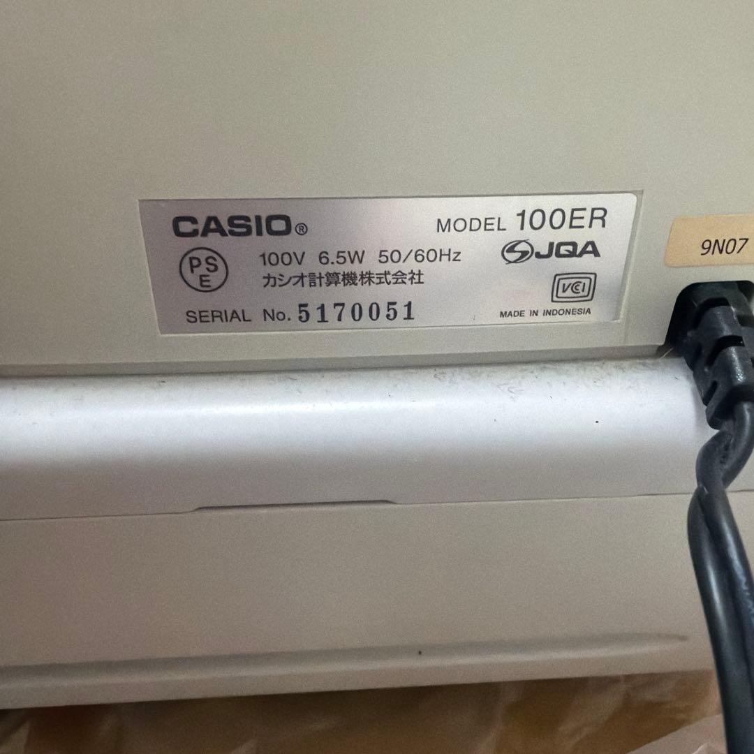 CASIO レジスター 100ER 動作確認済み