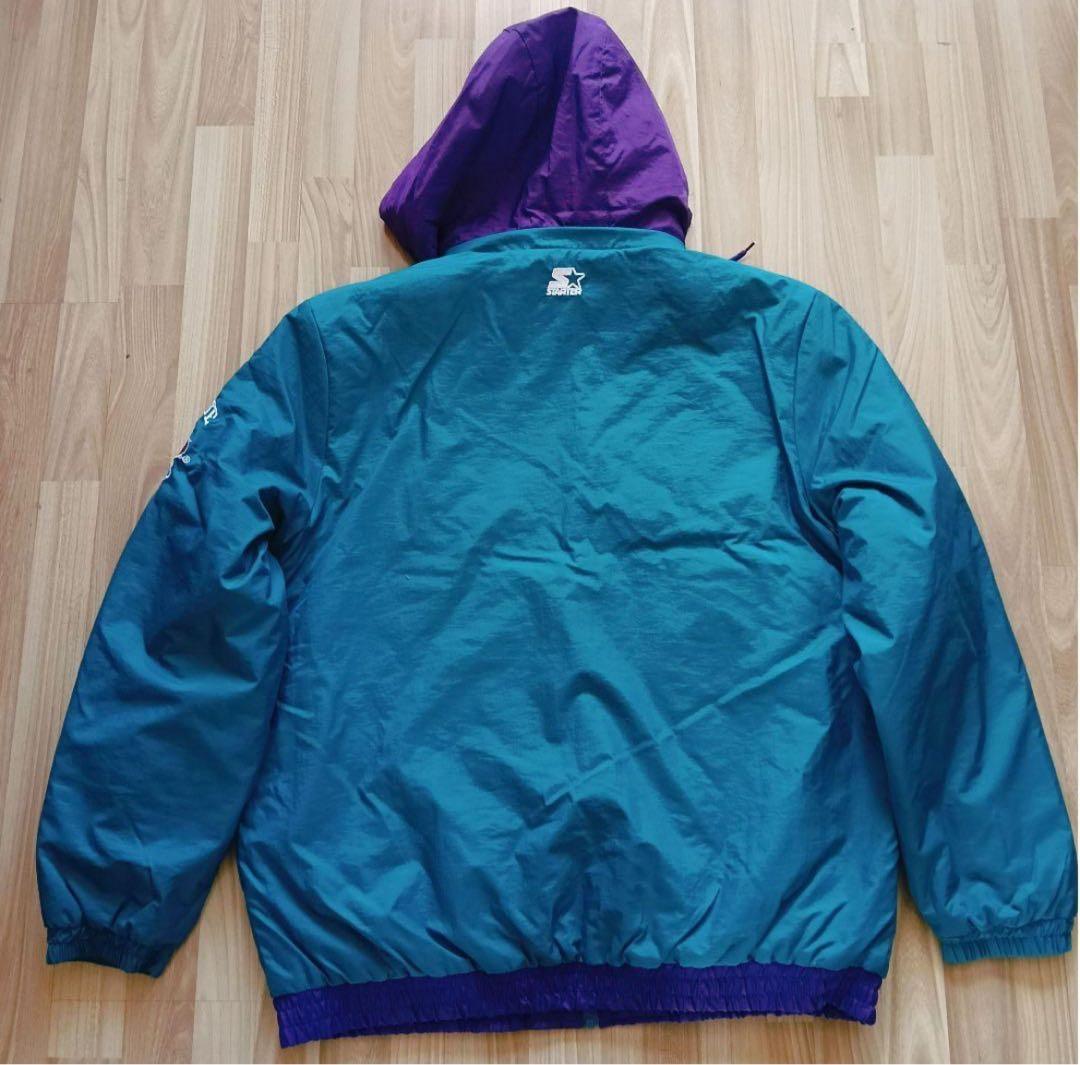 スターター NBA シャーロット ホーネッツ ナイロンジャケット スタジャンXL