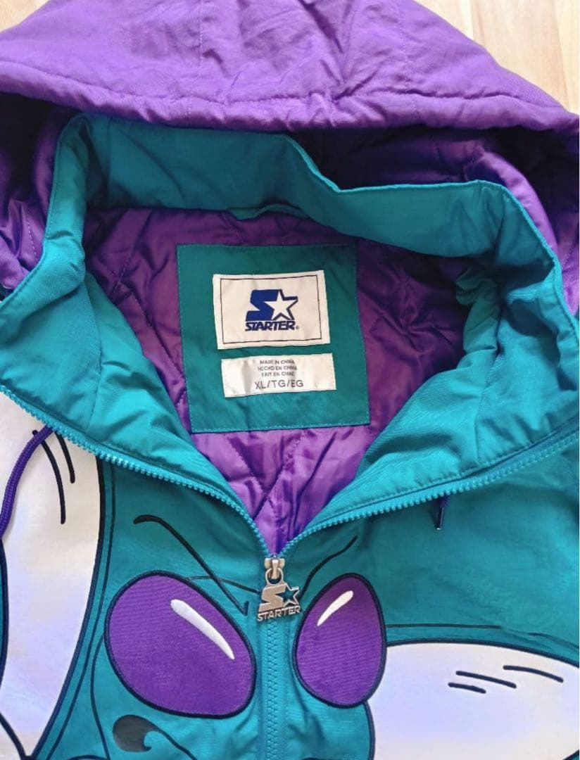 スターター NBA シャーロット ホーネッツ ナイロンジャケット スタジャンXL