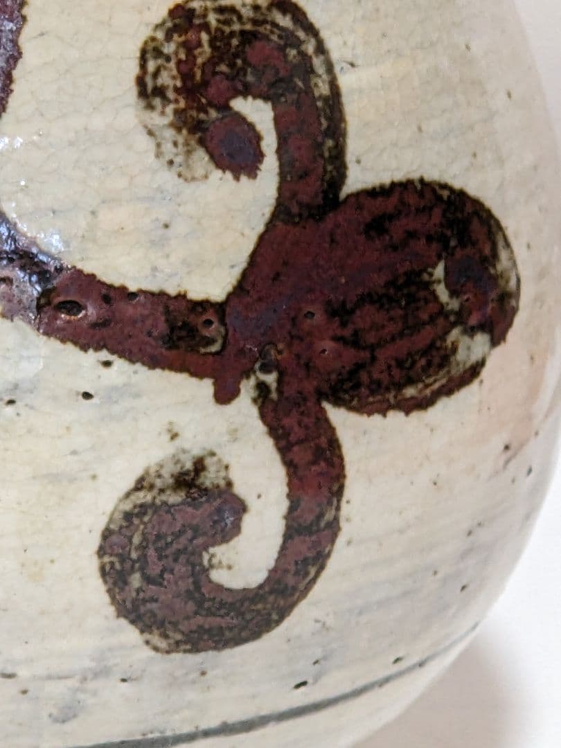 ♦朝鮮陶磁 鶏龍山 粉青沙器 鉄絵刷毛目徳利 酒器 置物飾り 古美術骨董品