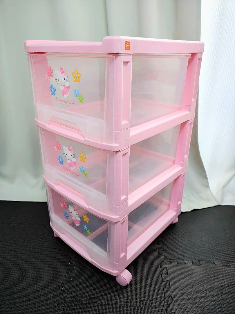 【希少品】ハローキティ　衣装ケース　収納ケース　ピンク