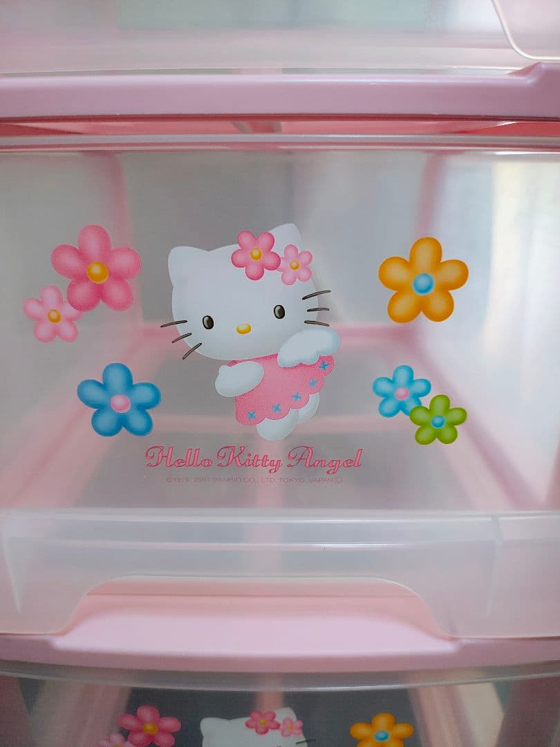 【希少品】ハローキティ　衣装ケース　収納ケース　ピンク