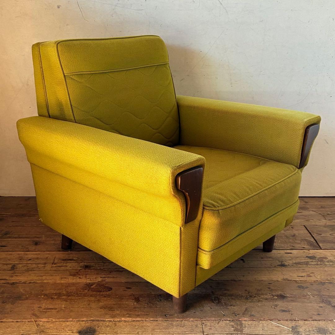 国産ヴィンテージ レトロ ミッドセンチュリー 1人掛けソファ ②