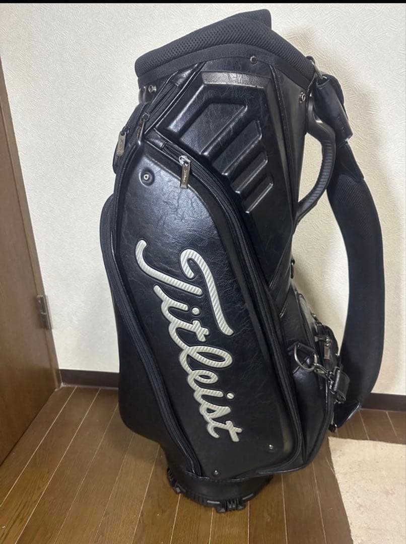 ✨️美品 Titleist ブラック キャディバッグ 9.5型 3点式ショルダー