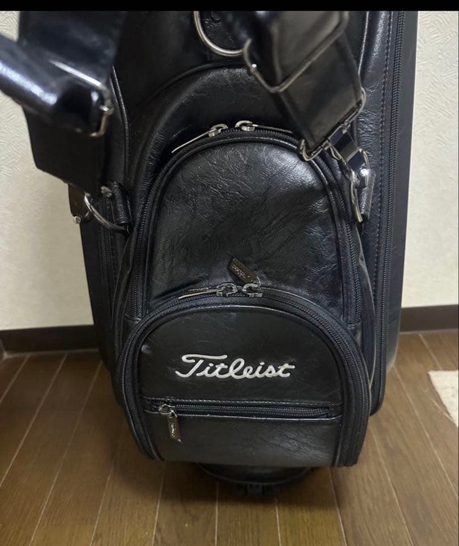 ✨️美品 Titleist ブラック キャディバッグ 9.5型 3点式ショルダー