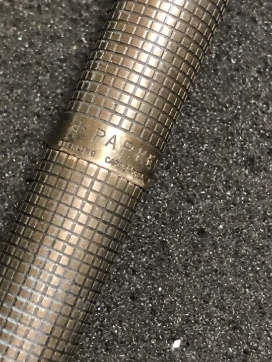 parker USA 純銀万年筆 ペン先14金 受験就職御守り