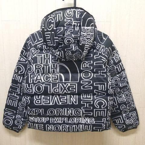 ザ ノースフェイス リバーシブル ノース ダウンジャケット 140cm 黒白