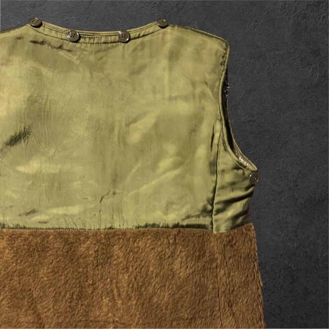 イタリア軍 ボアライナーベスト グランパコア カーキ 茶