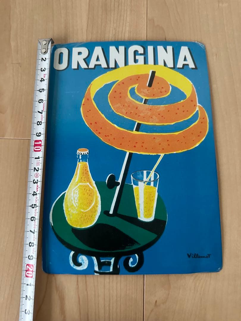 貴重　フランス雑貨Edition Clouet オランジーナ金属プレートカード