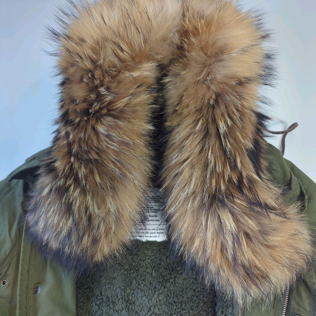 レア パナジ モッズコート　ラクーンファー　ボアライナー付き　フリーサイズ