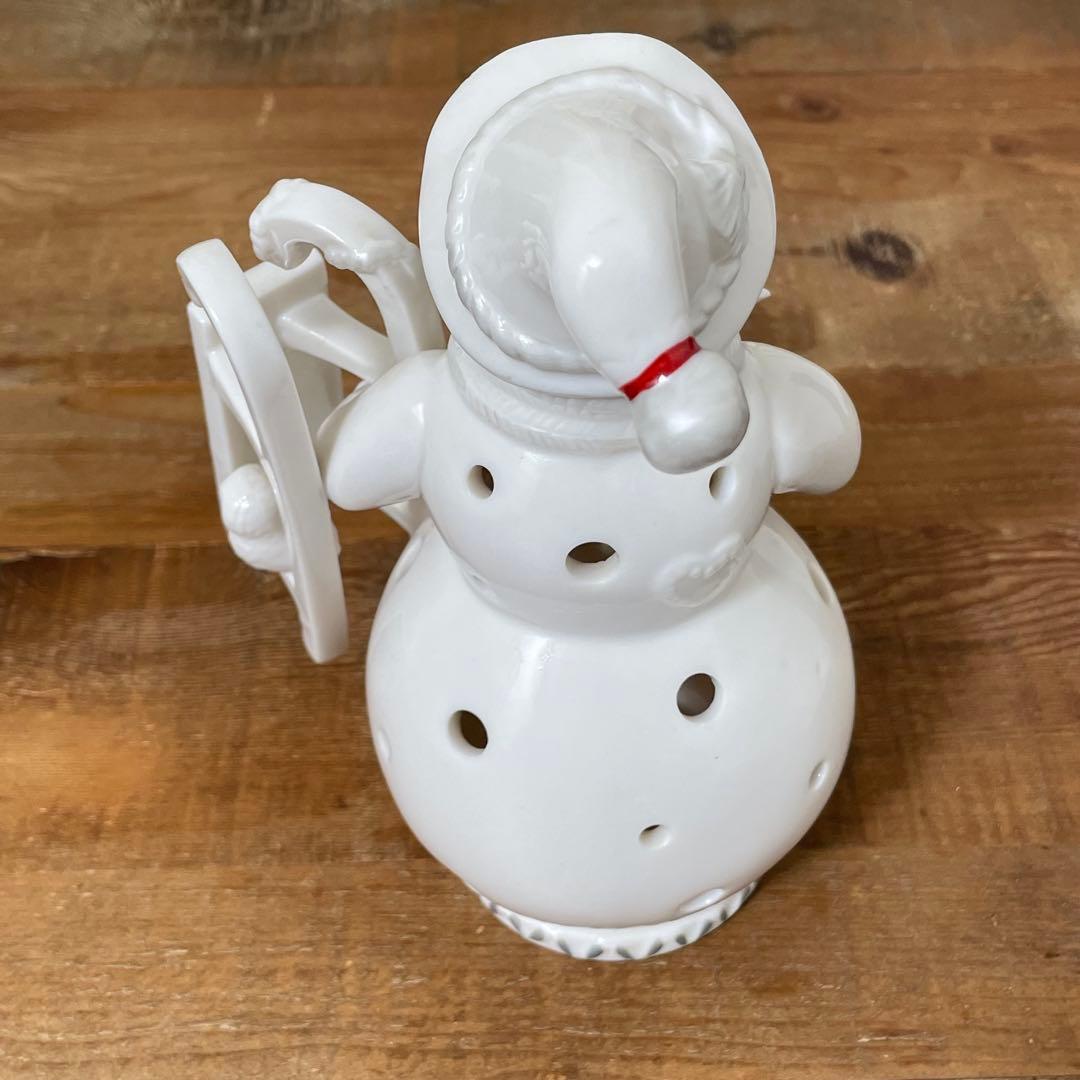Villeroy&Boch スノーマン キャンドルスタンド 雪だるま 置物