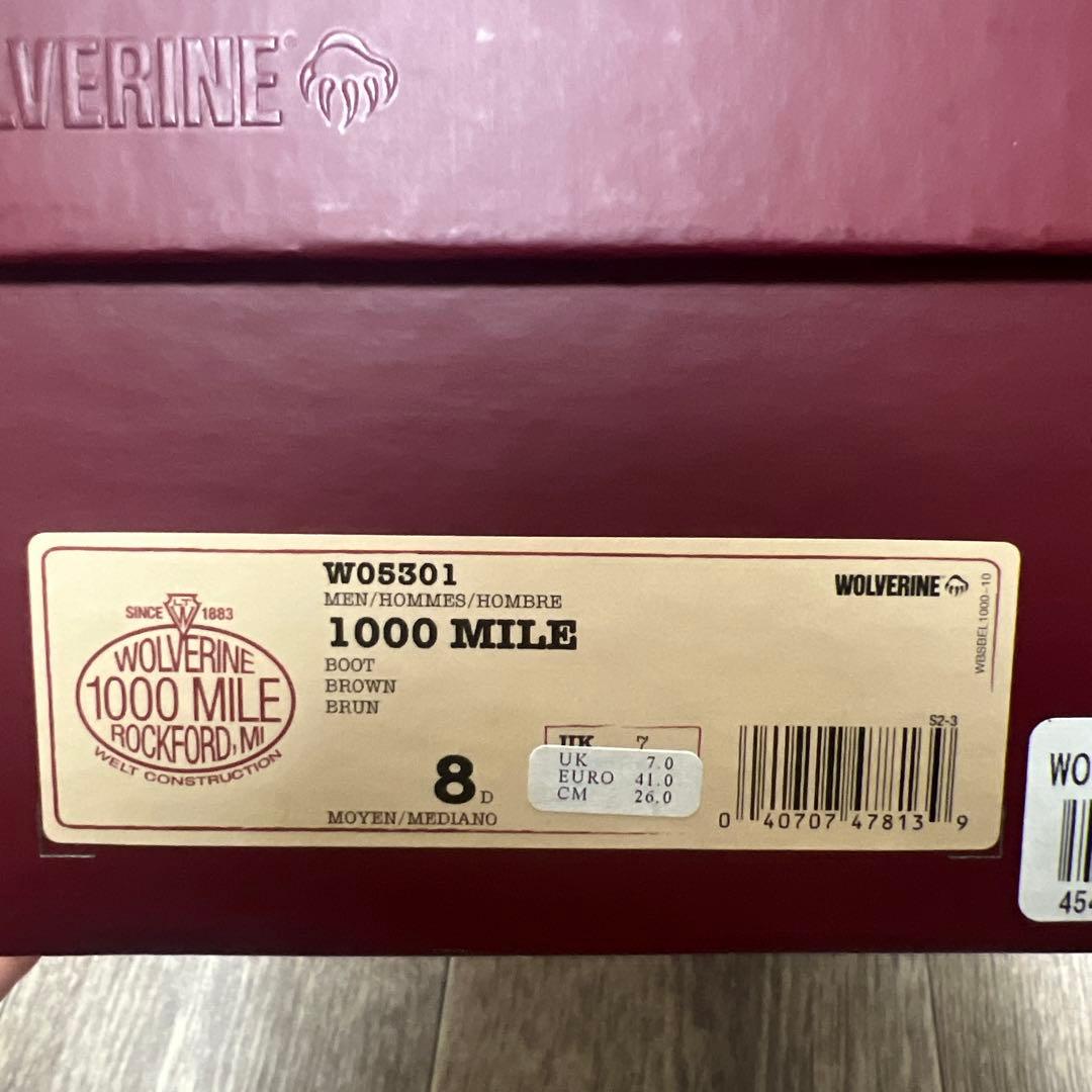 靴 Wolverine 1000 mile