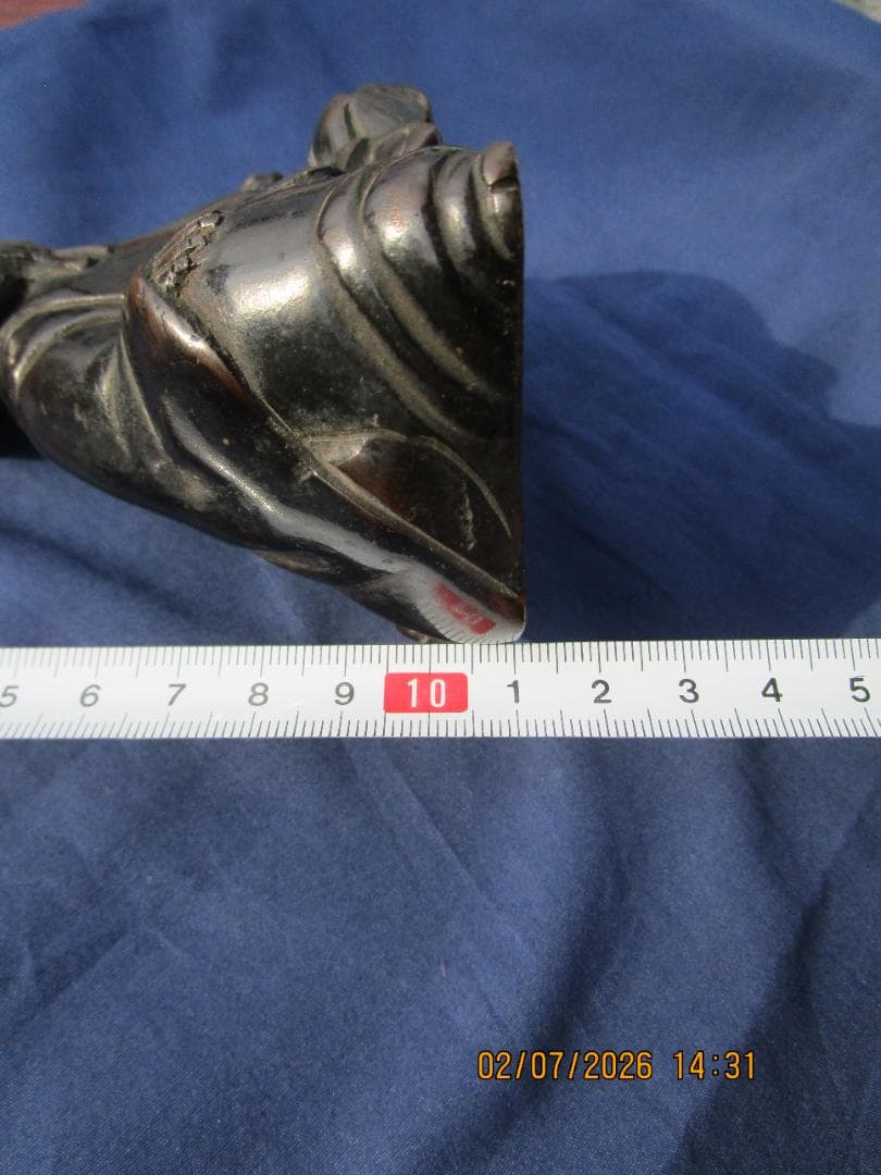 古銅　東京銅器　置物　時代物　金属製　1体