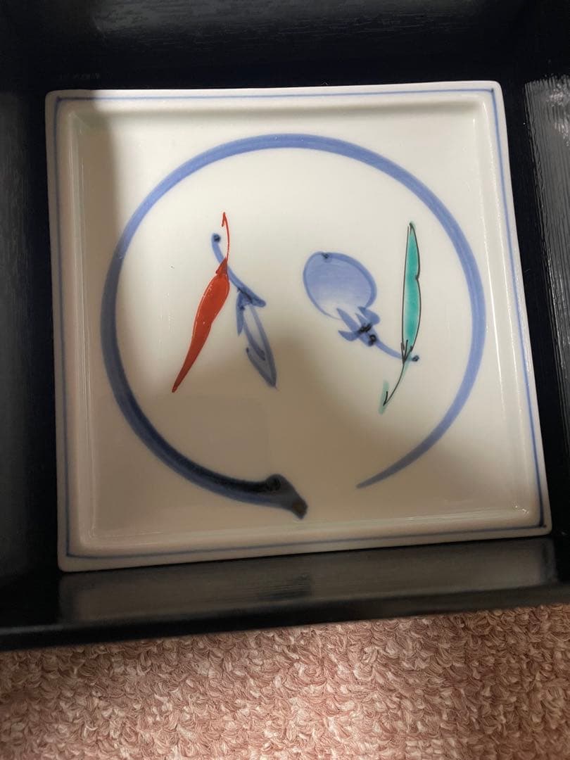 花と鳥の絵柄 食器　5セット