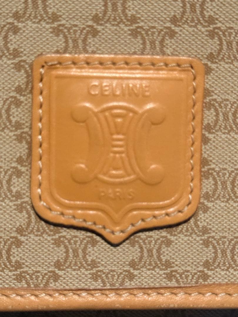 Celine ショルダーバッグ ベージュ キャンバス