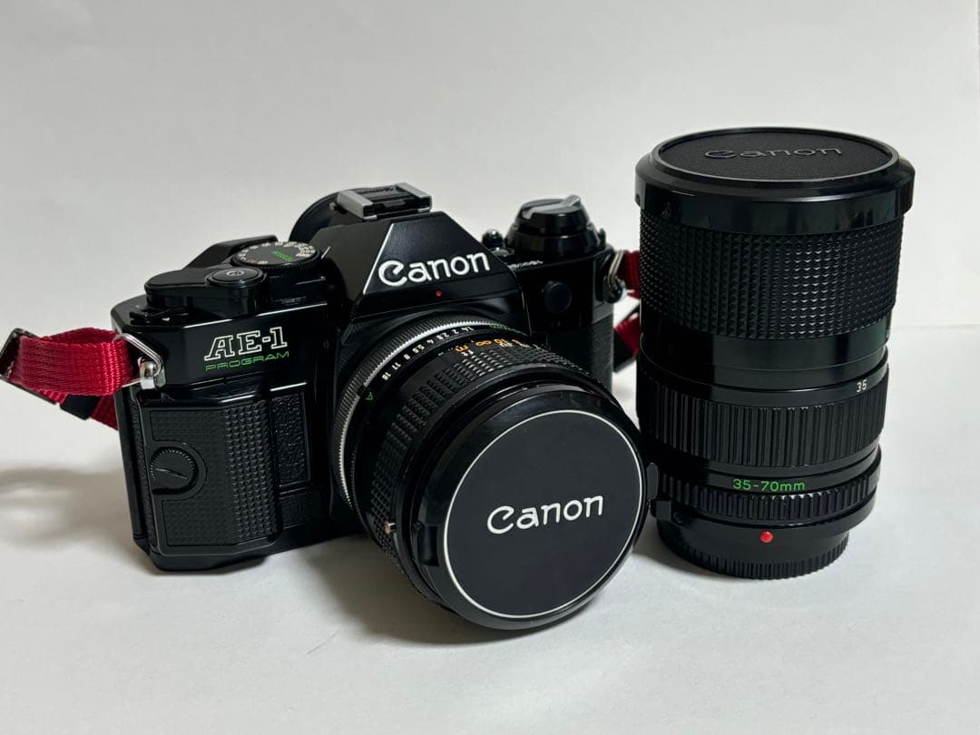 フィルム一眼レフ Canon AE-1 PROGRAM レンズ2本セット