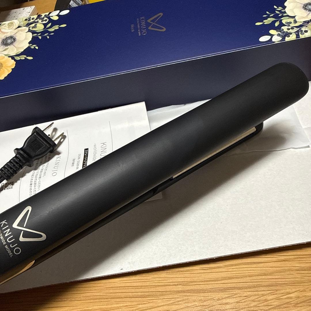 絹女　ストレートヘアアイロン　DS200-BK