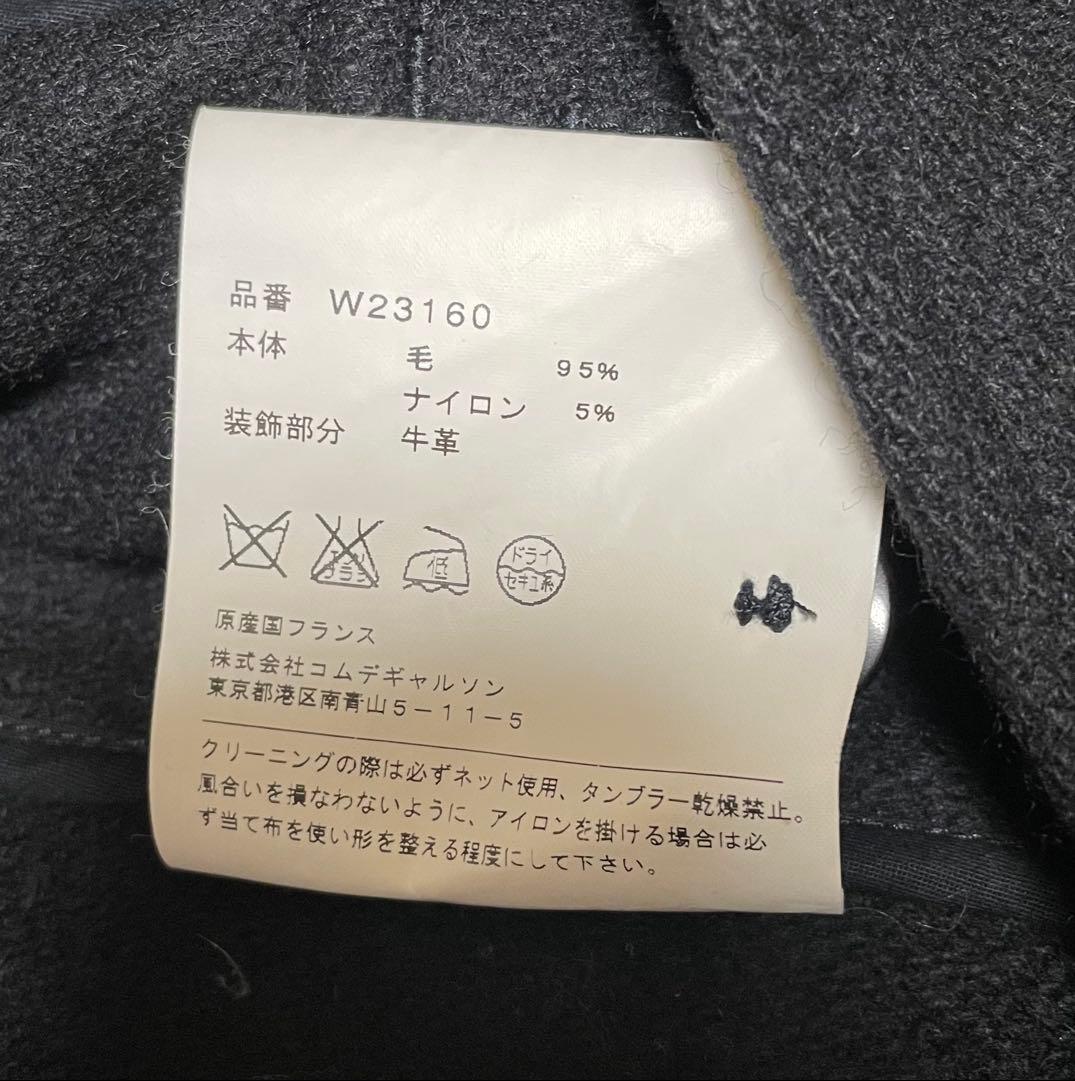 コムデギャルソンシャツ　ダッフルコート　Mサイズ　黒