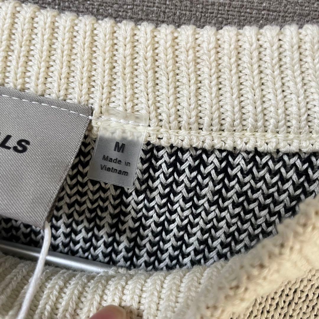 R*2様 ESSENTIALS アイボリー ニットトレーナー　FEAR OF G