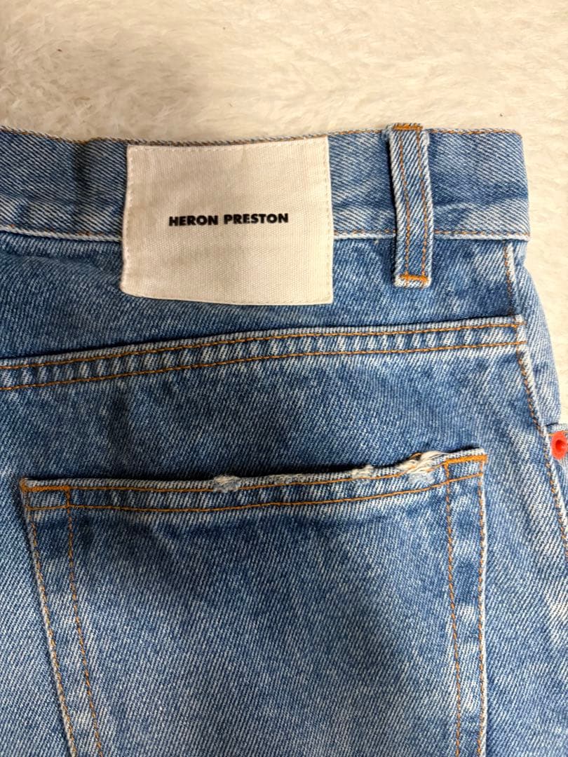 HERON PRESTON ペインターデニム　ワイドデニム