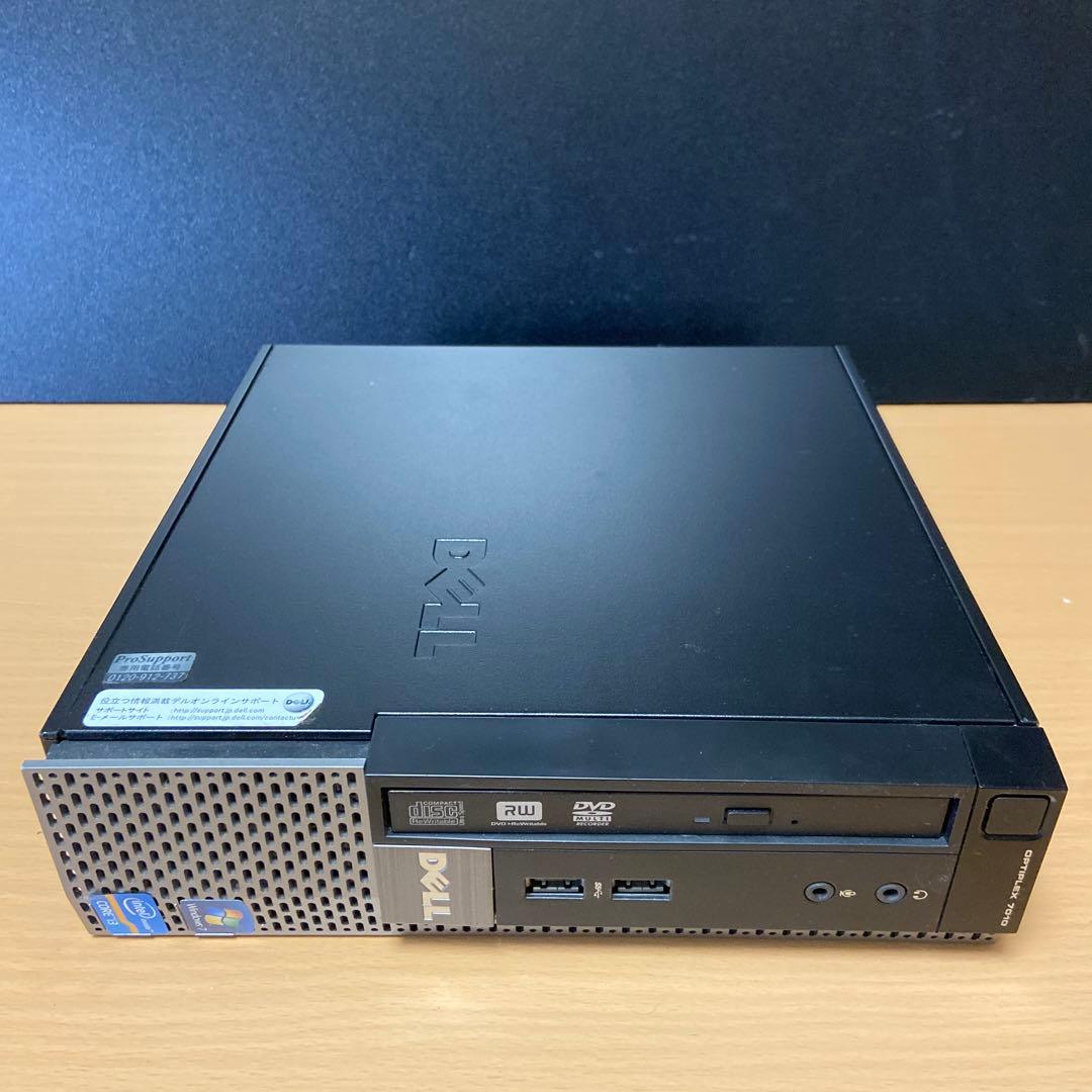 【中古】Dell OptiPlex 7010 ミニPC　WIN10Pro