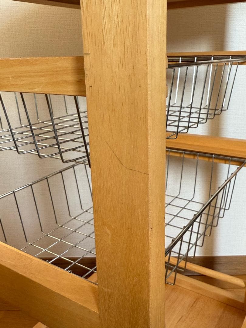 キャスター付きキッチンワゴン