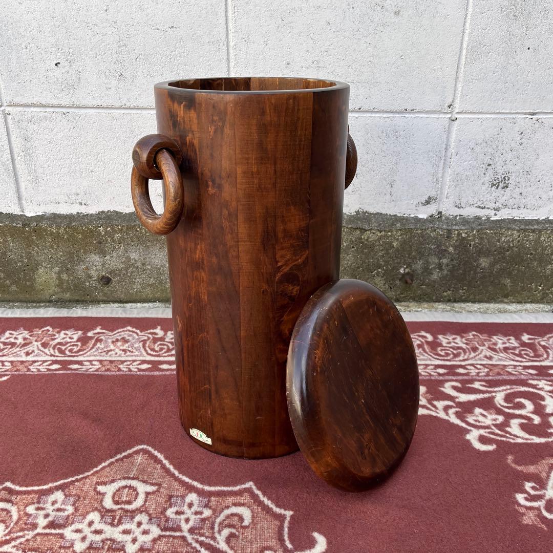 イタリア製◾️ Domain ドマン 木製無垢材 スツール 蓋付き収納 木製家具