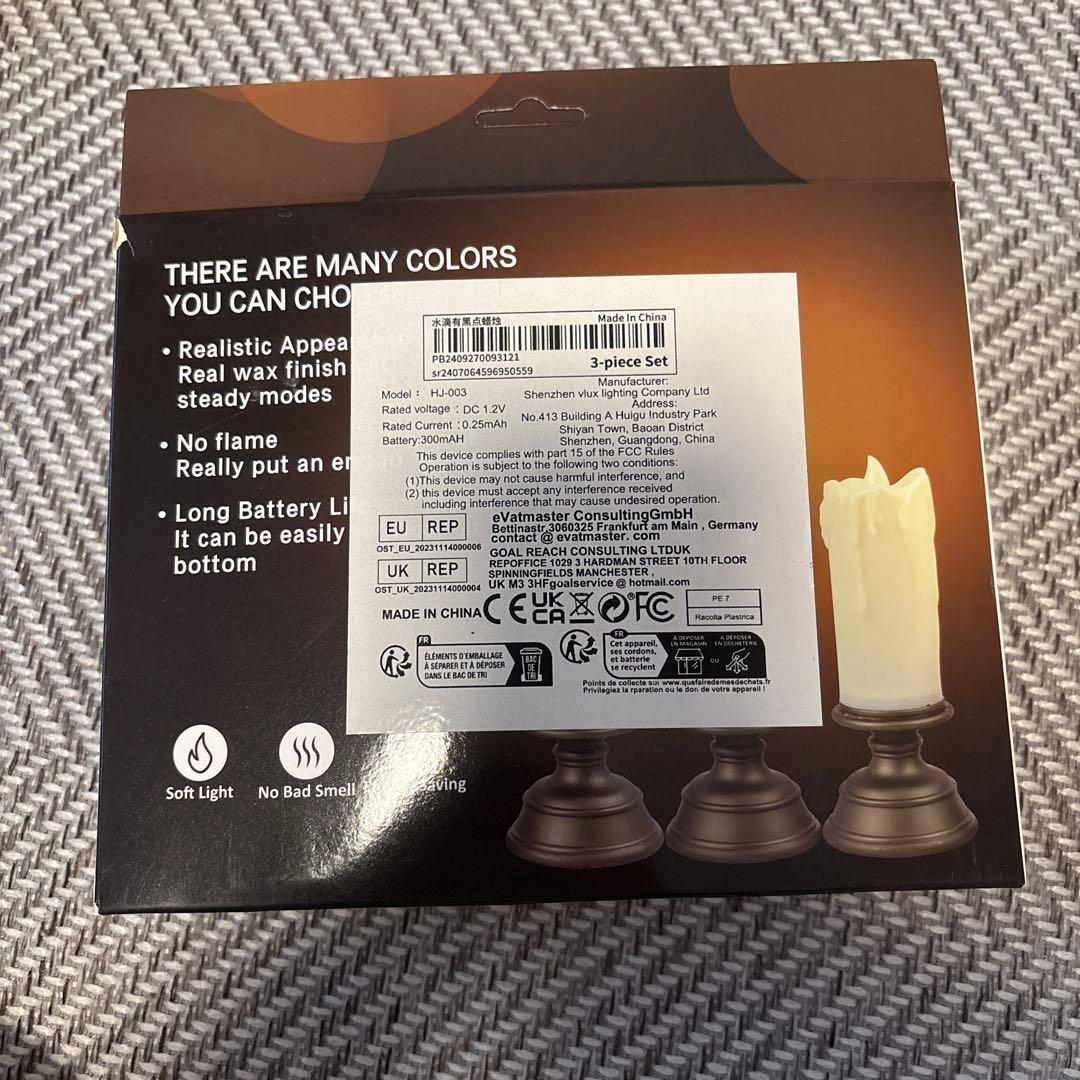 LEDキャンドル 3本セット×10個