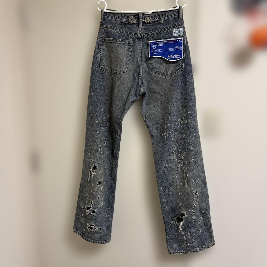 DAIRIKU 25ss ストレートダメージデニム　新品