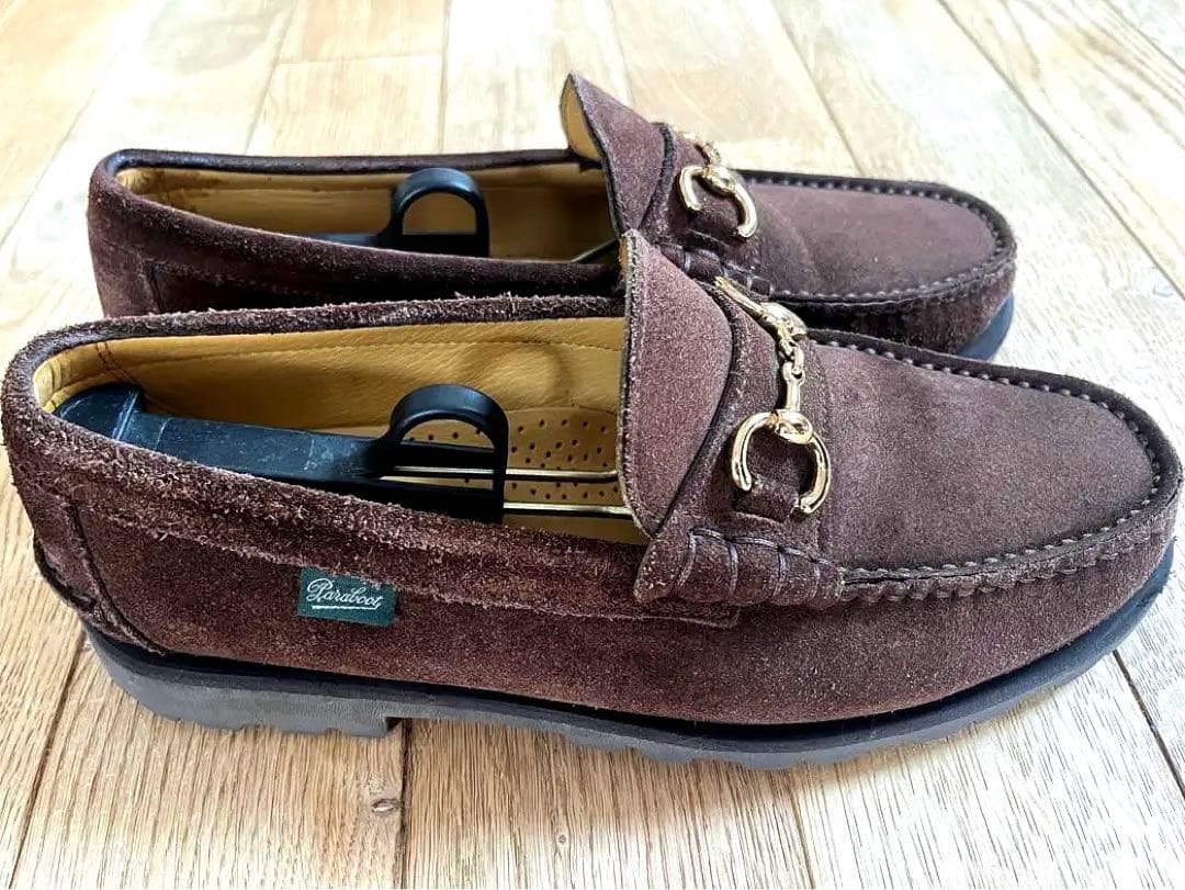 Paraboot パラブーツ　スエード ビット ローファー　茶色　アローズ別注