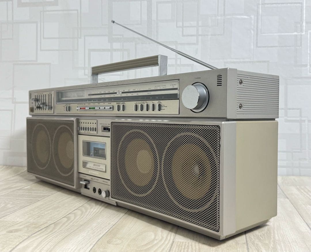 [動作品] PIONNER ラジカセ　SK-900 ラジオ　レトロ　カセットレ
