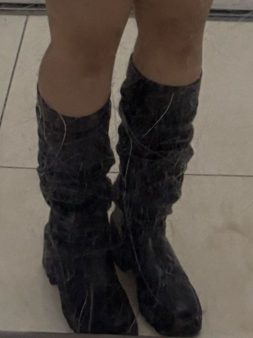 【A.P.C】アーペーセー レザーロングブーツカバー レッグウォーマー 本革