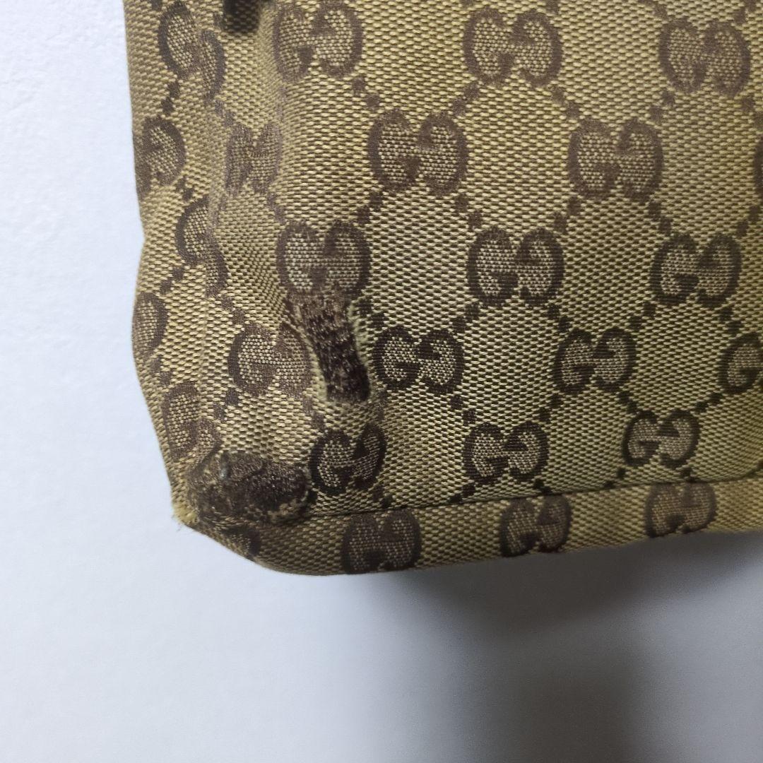 GUCCI グッチ ボディバッグ キャンバス レザー ウエストポーチ 28566