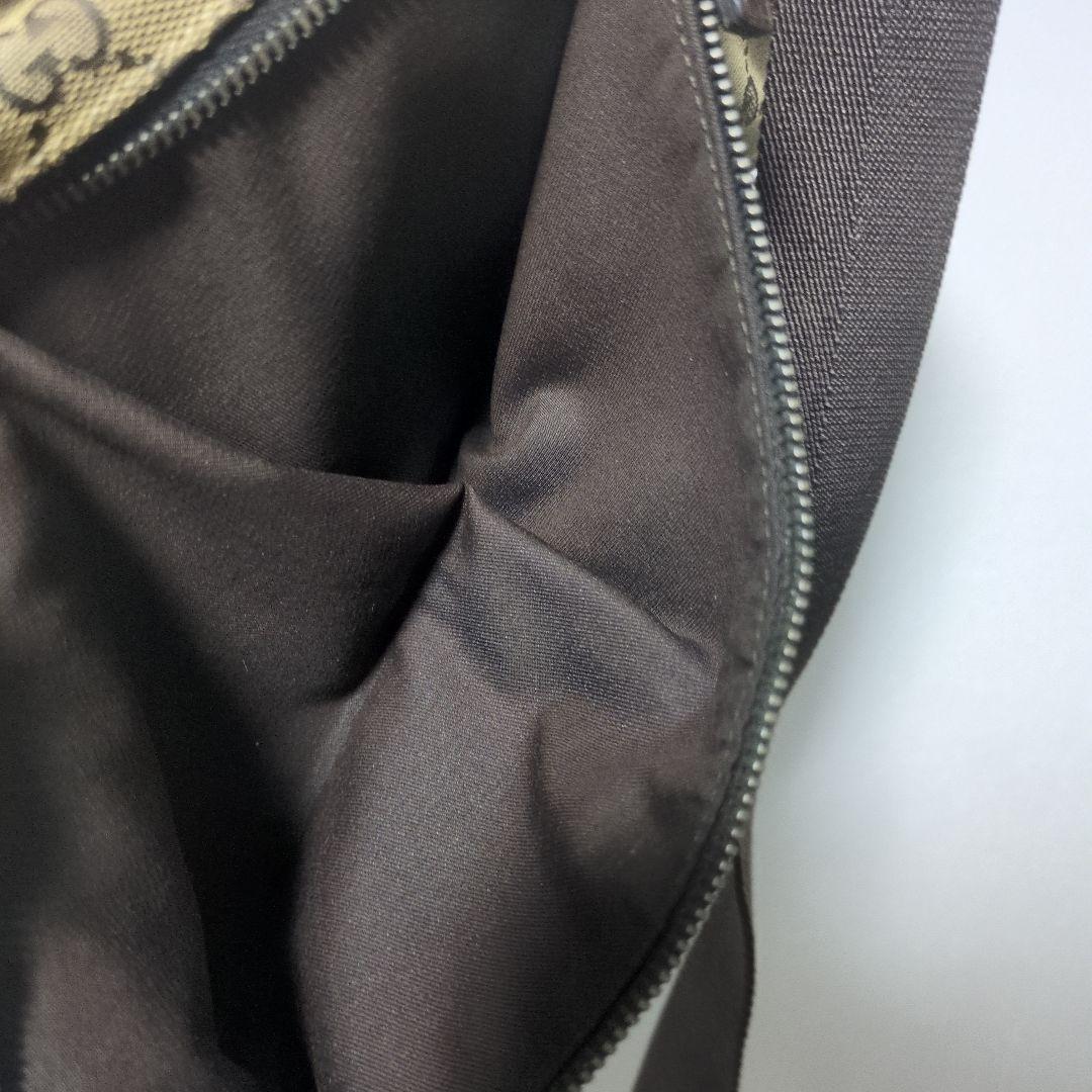 GUCCI グッチ ボディバッグ キャンバス レザー ウエストポーチ 28566