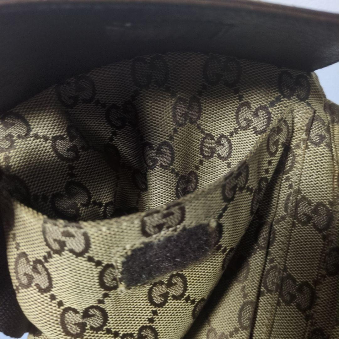 GUCCI グッチ ボディバッグ キャンバス レザー ウエストポーチ 28566