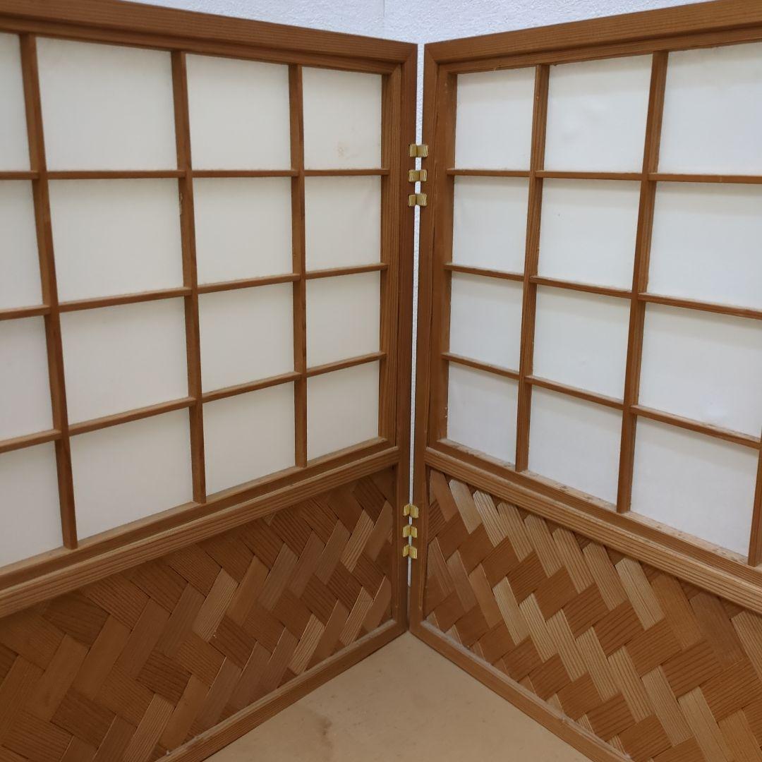 風炉先屏風　網代　衝立　茶道具　茶道　屏風　間仕切り