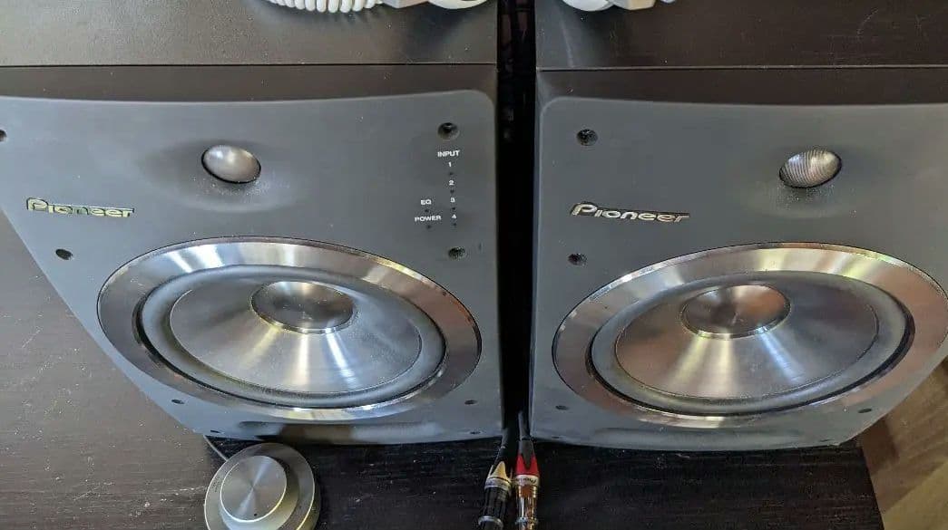 1/6まで最終値下げ価格です☆Pioneerスピーカー(S-DJ08)×2＋配線