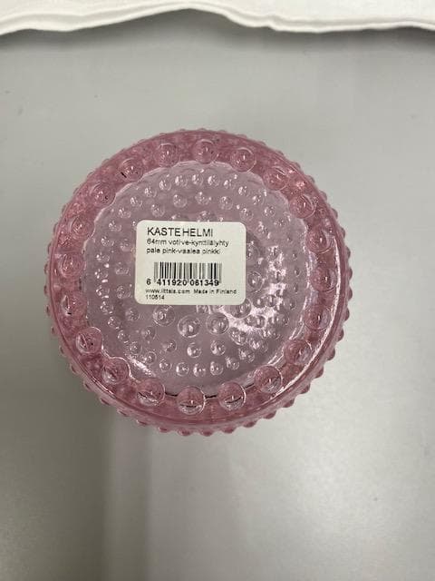 未使用　イッタラ カステヘルミ　キャンドルホルダー　ラベンダー＆ペールピンク