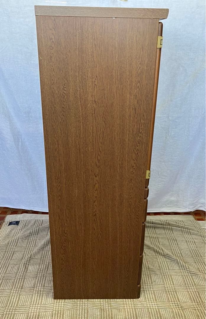 【アンティーク】天然木 キャビネット ミドル仏壇 モダン 引出し棚