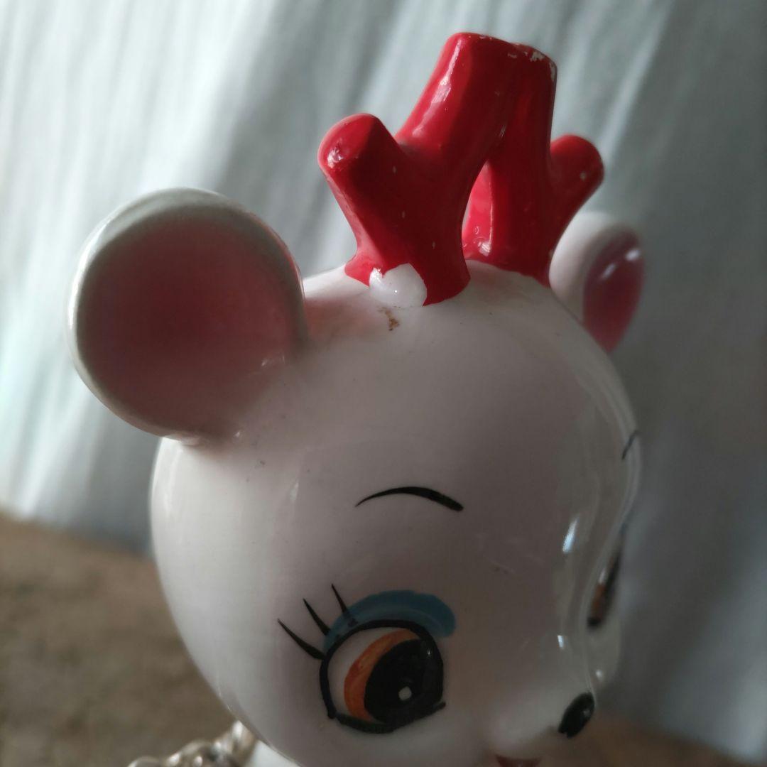 昭和レトロ バンビ 鹿 親子 置物 ヴィンテージ / 内藤ルネ 宇山あゆみ 猫