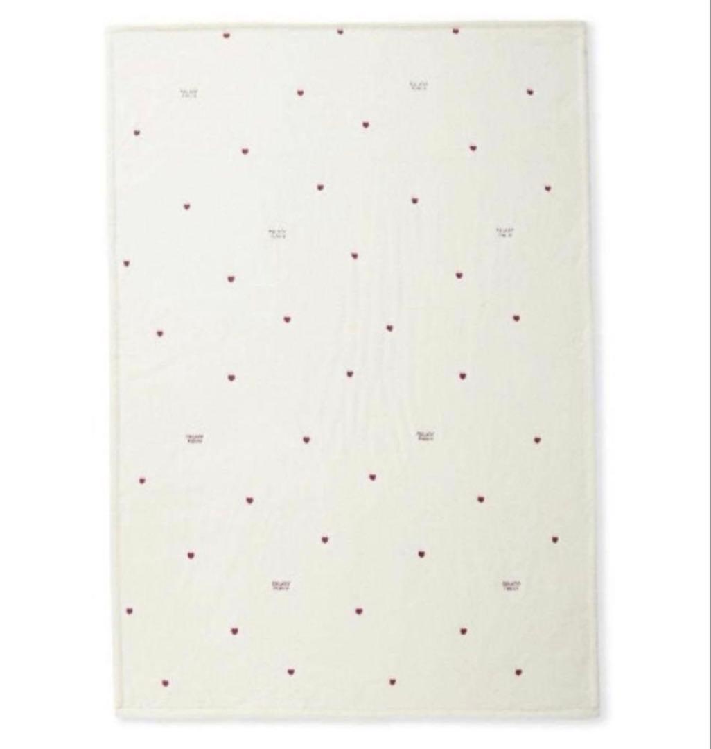 ジェラートピケ【Sleep】ハートロゴちび刺繍 毛布