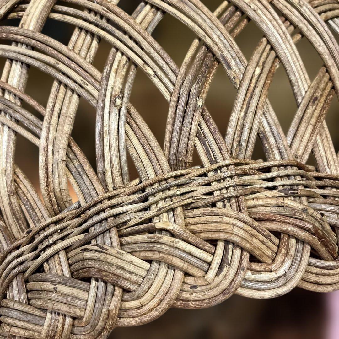 ヴィンテージ　アケビ蔓籠