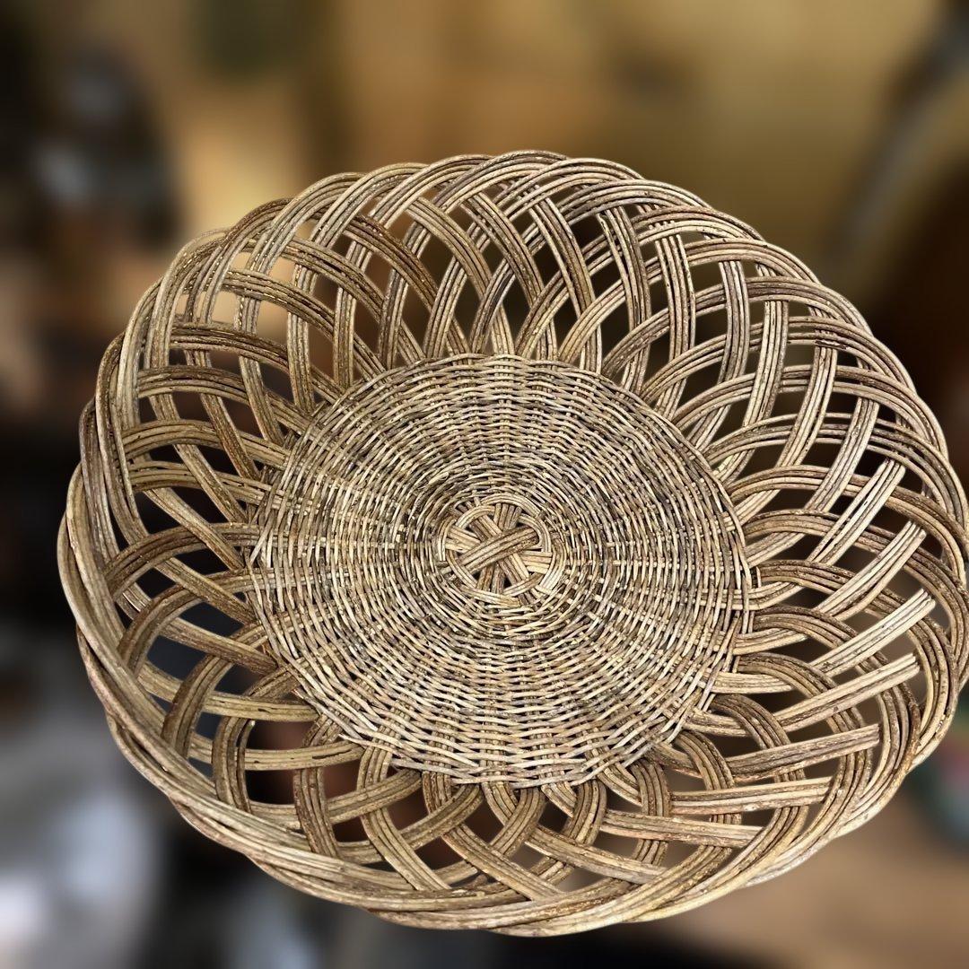 ヴィンテージ　アケビ蔓籠